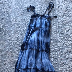 Cute, boutique dress for girls. New. Easy breezy style. Blue tie-dye color.